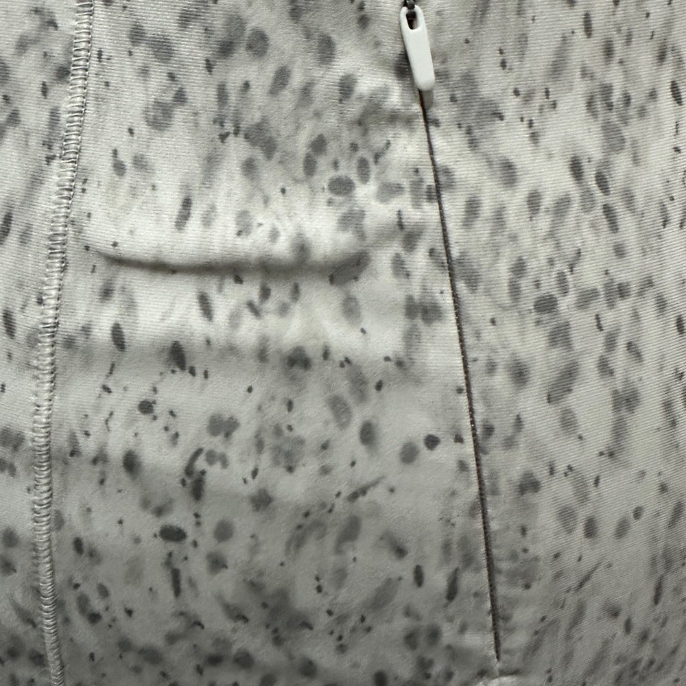 325 CALIA | NWOT Gray Snow Speckled Quarter-Zip Turtleneck Pullover (size XS) - Picture 8 of 16